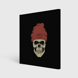 Холст квадратный Street Skull, цвет: 3D-принт