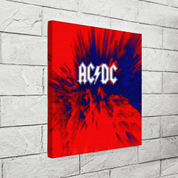 Холст квадратный AC/DC: Red & Blue, цвет: 3D-принт — фото 2
