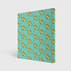 Холст квадратный Любитель бананов, цвет: 3D-принт