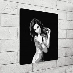 Холст квадратный Sexy Girl: Black & White, цвет: 3D-принт — фото 2