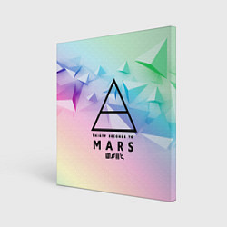 Холст квадратный 30 Seconds to Mars, цвет: 3D-принт