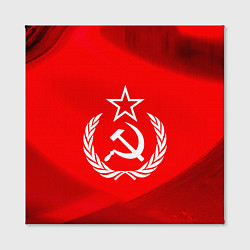 Холст квадратный Патриот СССР, цвет: 3D-принт — фото 2