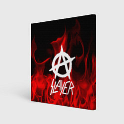 Холст квадратный Slayer Flame, цвет: 3D-принт
