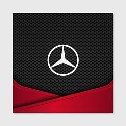 Холст квадратный Mercedes Benz: Grey Carbon, цвет: 3D-принт — фото 2