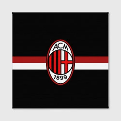 Холст квадратный AC Milan 1899, цвет: 3D-принт — фото 2
