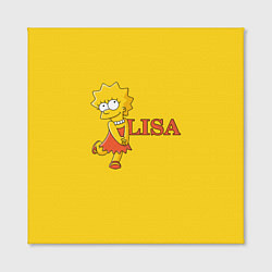 Холст квадратный Lisa Simpson, цвет: 3D-принт — фото 2