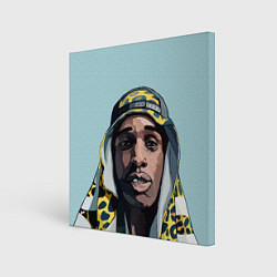 Холст квадратный ASAP Rocky: Far East, цвет: 3D-принт