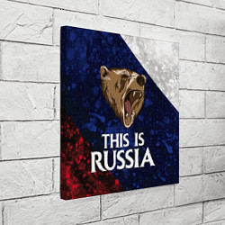 Холст квадратный Russia: Roaring Bear, цвет: 3D-принт — фото 2