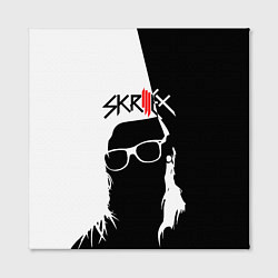 Холст квадратный Skrillex: Black & White, цвет: 3D-принт — фото 2