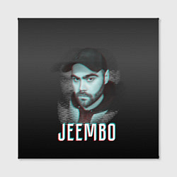 Холст квадратный Jeembo glitch, цвет: 3D-принт — фото 2