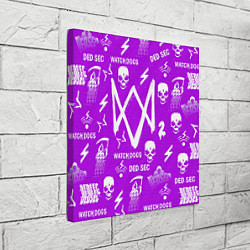 Холст квадратный Watch Dogs 2: Violet Pattern, цвет: 3D-принт — фото 2
