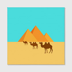 Холст квадратный Пирамиды Египта, цвет: 3D-принт — фото 2