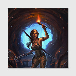 Холст квадратный Tomb Raider: Cave, цвет: 3D-принт — фото 2