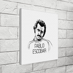 Холст квадратный Pablo Escobar, цвет: 3D-принт — фото 2