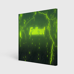 Холст квадратный Fallout: Radiation Storm, цвет: 3D-принт