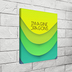 Холст квадратный Imagine Dragons: Lime Colour, цвет: 3D-принт — фото 2