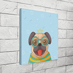 Холст квадратный Happy Dog, цвет: 3D-принт — фото 2