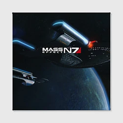 Холст квадратный Mass Effect N7, цвет: 3D-принт — фото 2