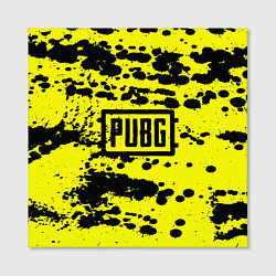 Холст квадратный PUBG: Yellow Stained, цвет: 3D-принт — фото 2