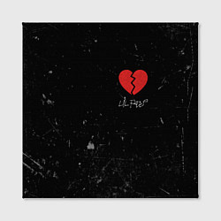 Холст квадратный Lil Peep: Broken Heart, цвет: 3D-принт — фото 2