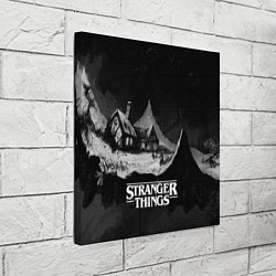 Холст квадратный Stranger Things: Black Hut, цвет: 3D-принт — фото 2