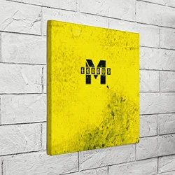 Холст квадратный Metro Exodus: Yellow Grunge, цвет: 3D-принт — фото 2