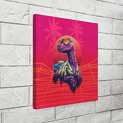 Холст квадратный Gangsta Dino, цвет: 3D-принт — фото 2