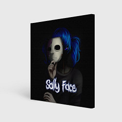 Холст квадратный Sally Face: Dark Mask, цвет: 3D-принт
