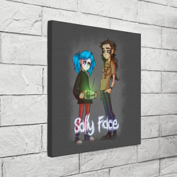 Холст квадратный Sally Face: Friends, цвет: 3D-принт — фото 2