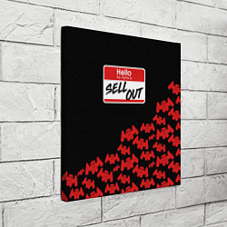 Холст квадратный Marshmello: Sell Out, цвет: 3D-принт — фото 2