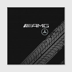Холст квадратный Mercedes AMG: Street Racing, цвет: 3D-принт — фото 2