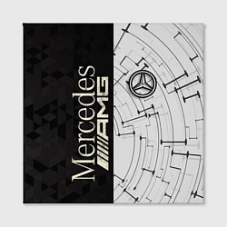 Холст квадратный Mercedes AMG: Techno Style, цвет: 3D-принт — фото 2
