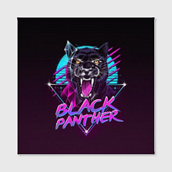 Холст квадратный Black Panther 80s, цвет: 3D-принт — фото 2