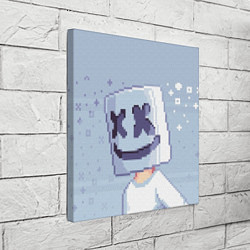 Холст квадратный Marshmello Pixel, цвет: 3D-принт — фото 2