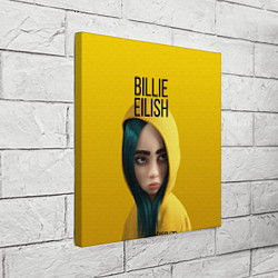 Холст квадратный BILLIE EILISH: Yellow Girl, цвет: 3D-принт — фото 2