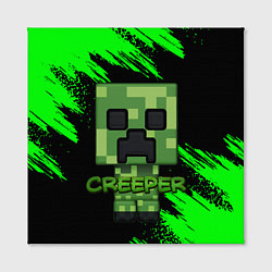 Холст квадратный MINECRAFT CREEPER, цвет: 3D-принт — фото 2