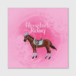 Холст квадратный Horseback Rading, цвет: 3D-принт — фото 2