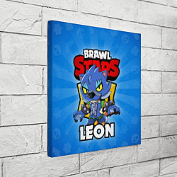 Холст квадратный BRAWL STARS WEREWOLF LEON, цвет: 3D-принт — фото 2