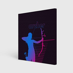 Холст квадратный Archer, цвет: 3D-принт