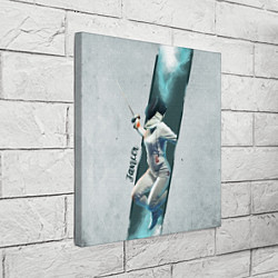 Холст квадратный Фехтовальщик, цвет: 3D-принт — фото 2