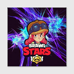 Холст квадратный Brawl Stars - Jessie, цвет: 3D-принт — фото 2