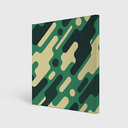 Холст квадратный Военный камуфляж, цвет: 3D-принт