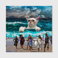 Холст квадратный Морской Кошак, цвет: 3D-принт — фото 2