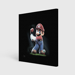 Холст квадратный Марио, цвет: 3D-принт