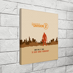 Холст квадратный Tom Clancy's The Division 2, цвет: 3D-принт — фото 2