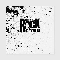 Холст квадратный Queen - We Will Rock You, цвет: 3D-принт — фото 2