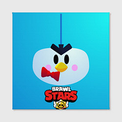 Холст квадратный Brawl Stars Penguin, цвет: 3D-принт — фото 2