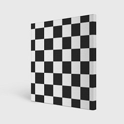 Холст квадратный Шахматка, цвет: 3D-принт