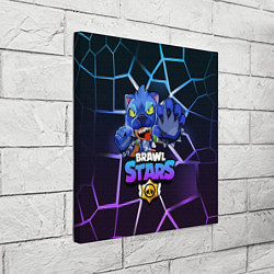 Холст квадратный Brawl Stars LEON, цвет: 3D-принт — фото 2