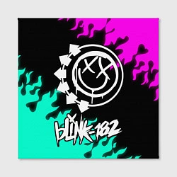 Холст квадратный Blink-182 5, цвет: 3D-принт — фото 2